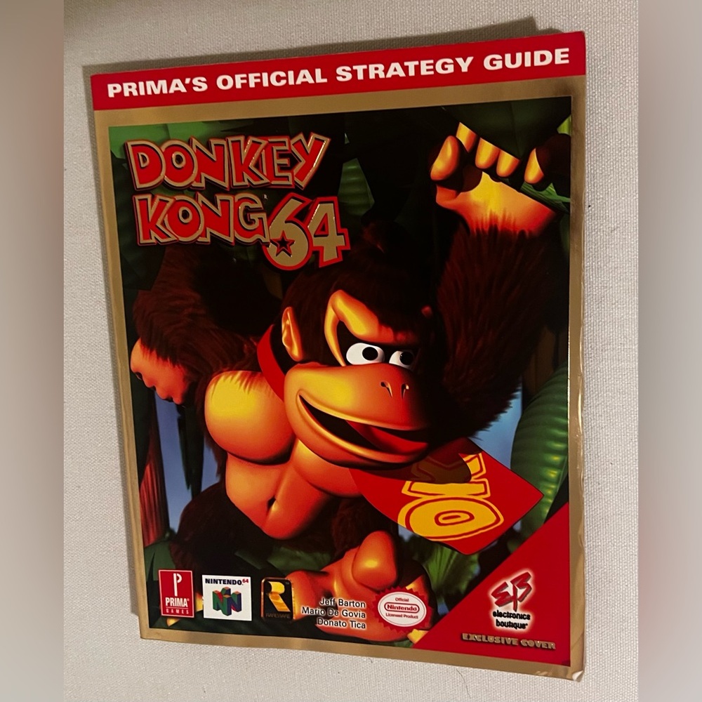 Nintendo Donkey Kong 64 Prima's Official Strategy Guide EB Exclusive Cover